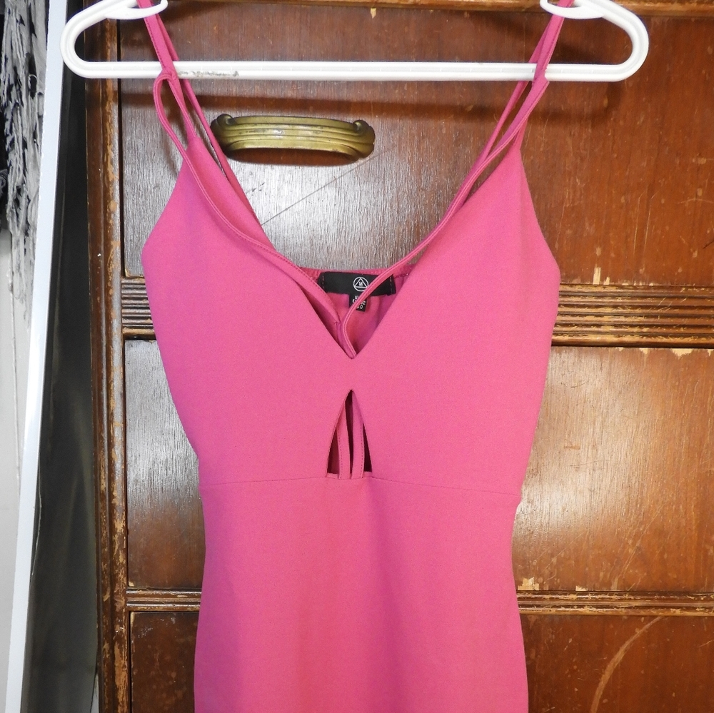 Missguided Pink Strappy Dress Size 0